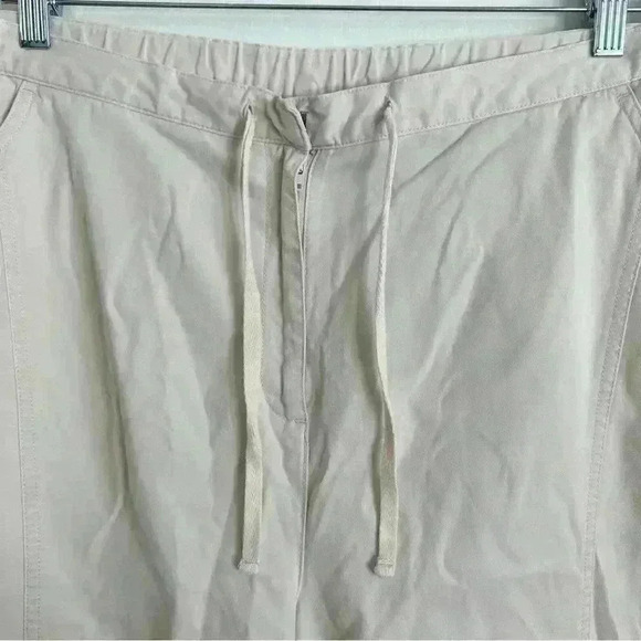 J.Jill Capri Cargo Pants Womens Size 22 Cotton High Rise Flat Front Drawstring - Picture 6 of 15